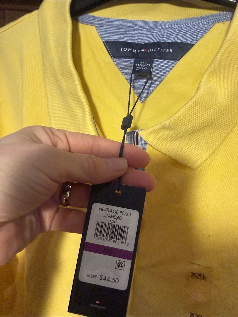 Tommy Hilfiger Bright Yellow Short Sleeve Polo - Picture 2 of 6